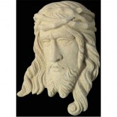 Kamenná náhrobní dekorace - Ježíš Kristus hlava