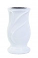 Náhrobní váza White 28 x 15 cm